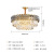 Post-Modern Light Luxury Living Room Crystal Chandelier Stainless Steel Dining Room Bedroom Hotel Vacuum Suspended Dual-Use LED Lamp Manufacturer