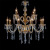 8+4 LED Lights Crystal Chandelier Double Layer Candles Style Fixture Pendant Lamp