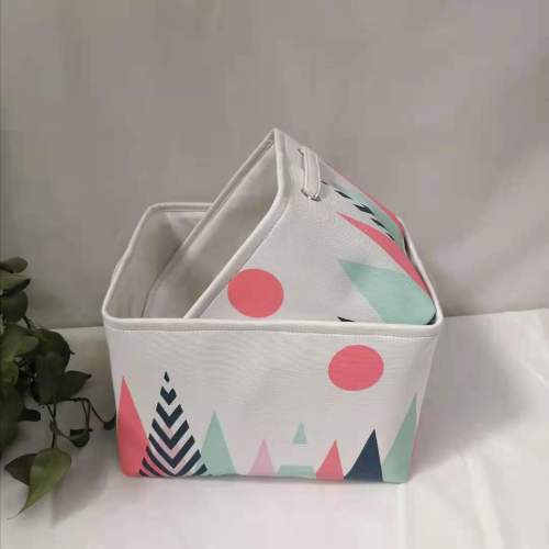 cotton and linen thickened storage basket eva storage basket home storage basket laundry bucket foldable cloth storage box toys