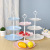 Three-Layer Cake Stand European-Style Three-Layer Fruit Plate Dried Fruit Tray Afternoon Tea Dessert Tray Dessert Table 