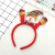 Christmas Party Supplies Holding Small Hands Christmas Single Headband with Lights Head Buckle Christmas Decorations Christmas Gifts Wholesale