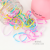 Disposable Rubber Band Children's Hair Accessories Strong Pull Constantly Colorful Hair Band Smiley Face Bottled Rubber Band Factory Direct Supply Hair Rope