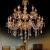 8-Head Amber Champagne Crystal Chandelier Candle Light Available for Domestic and Export Websites Taobao Tmall Amazon