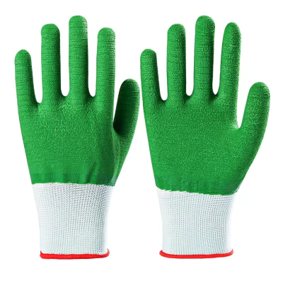 Labor Protection Gloves Glue Dipping Labor Glue Coating Leather Men's Construction Site Wear Resistance Breathable Work Non-Slip Thickened Waterproof Work with Glue