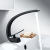 Creative Drop-in Sink Copper Nordic Hot and Cold Water Single-Jack, Black Bathroom Toilet Washbasin Art Basin Faucet