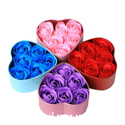 Tinplate Pack Bar Soap Bath Handmade Soap Bouquet Valentine's Day Mother's Day Women's Day Rose Wedding Gift