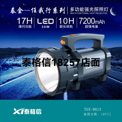 Taigexin Taijin-Ren Wuxing Series/LED Multi-Function Strong Light Searchlight