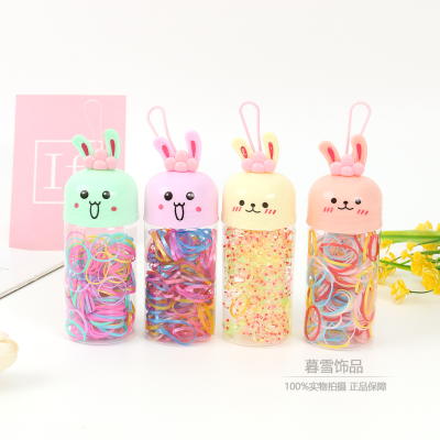 Children's Hair Accessories Cute Rabbit Canned Hair Rope Baby Hair Ring High Elasticity Does Not Hurt Hair Disposable Rubber Band Tie Hair