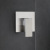 Cross-Border Wall-Mounted Concealed Square Shower Head Nozzle Set Embedded Ceiling Hotel Engineering Hot and Cold Shower