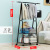 Simple Hanger Floor Bedroom Coat Rack Hanger Clothes Storage Rack Double Rod Storage Rack Cabinet