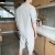 Summer Thin Short-Sleeved Polo Shirt Outfit Men's Loose Fashion Brand T-shirt Shorts Two-Piece Summer Sportswear