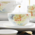 Huaguang Ceramic Bone China Tableware Suit Anti-Scald Bowl and Dish Set Household Bowl Dish Plate Combination in-Glaze Decoration Month Lower Hibiscus