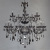 10+5 Smoky Gray Crystal Chandelier Double Layer 15 Heads Candle Light Glass Lamp Living Room Dining-Room Lamp Suitable for Hotel KTV