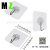 Transparent Non-Marking Hook Wall Rotating Hook behind the Kitchen Door Plastic Hook No-Punch Sticky Hook 
