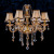 8-Head Amber Champagne Crystal Chandelier Candle Light Available for Domestic and Export Websites Taobao Tmall Amazon