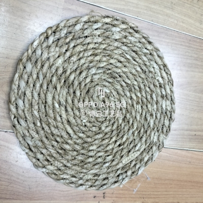 Natural Straw Woven Heat Proof Mat Household Wear-Resistant Heat-Resistant Insulation Table Vase Mat Placemat Pot Mat Placemat