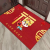 Crystal Velvet Floor Mat Door Mat Doormat Rabbit Tiger Year Floor Mat Custom Advertising Logo Carpet Red Mat