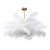 Feather Pendant Light LED Feather Ceiling Light Fixture Hanging Lamp For Bedroom, Living Room, Dining Room