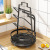 Household Floor Table Multi-Functional Carbon Steel Black Rotating Kitchen Pot Cover Chopping Board Draining Plate Storage Rack