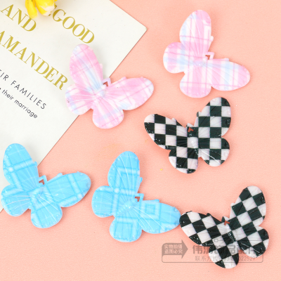 Creative Mosaic Butterfly DIY Resin Accessories Wholesale Clothing Shop Brooch Shoe Buckle Ornament Bag Patch