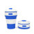 New Silicone Folding Coffee Cup 350ml Amazon Hot Sale Large-Capacity Water Cup Outdoor Travel Cup