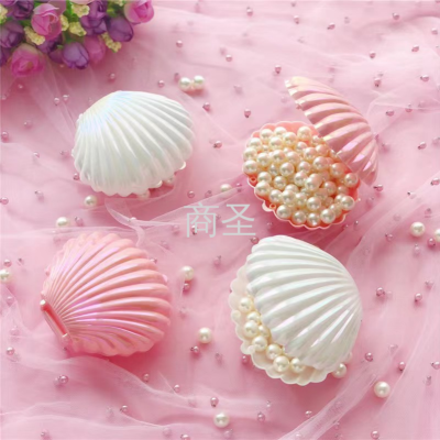 Girl Heart Shell Jewelry Box Photo Props Pink Desktop Decoration Photography Background Decoration Box