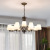 American Living Room Chandelier Wrought Iron Country Retro Domestic Bedroom Study Villa Led Chandelier Simple Dining Room Lamps