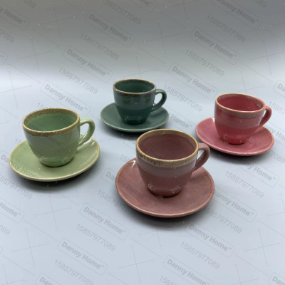 Cup Ceramic Cup Coffee Cup Milk Cup Restaurant Cup Factory Direct Spot Wholesale