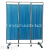 Thickened Stainless Steel Blue Screen Four-Fold Foldable Moving Wheels Three-Fold Push-Pull Ward Partition Screens