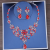 Necklace Earrings All-Match Headdress Alloy Foreign Trade Hot Selling Two-Piece Ornament Performance Ball Accessories Dress Headdress