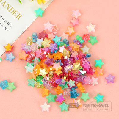Candy Color Little Star Accessories Cream Glue Phone Case Resin Accessories Epoxy Material Handmade DIY Beaded Wholesale