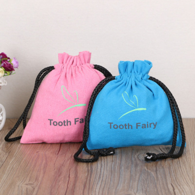 Factory Canvas Bag Custom Logo Creative Portable Shopping Bag Drawstring Drawstring Pocket Cotton Bag Custom