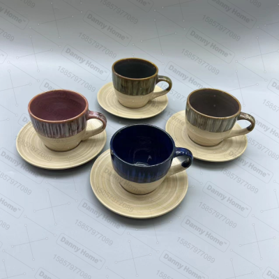 Cup and Saucer Ceramic Cup Dish Ceramic Set Tableware Set Coffee Cup Milk Cup Afternoon Tea Cup