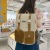 Contrast Color Backpack Female Xiaoqing New High School Student Schoolbag Female Leisure Travel Backpack