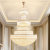 Luxury Modern Crystal Chandelier LED Light Villa Living Room Pendant Fixsure Chandelier