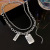 European and American Retro Affordable Luxury Niche Titanium Steel Necklace for Women 2021 New Ins Hip-Hop Fashionable Brand Design Clavicle Chain