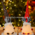 New Christmas Decoration Christmas Doll with Lights Christmas Antler Hat Glowing Rudolf Faceless Doll Sitting Posture