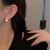 Retro Cross Love Heart Earrings Sterling Silver Needle Small Pearl Stud Earrings 2022 New High Sense Graceful Earrings Women