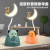Xinnuo New Product Small Night Lamp Cute Bear Wooden Barrel Moon with Pen Holder Charging Lamp
