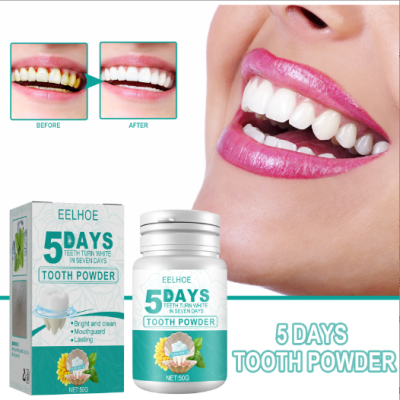 Eelhoe 5 Sky Beauty Toothpowder Clean White Clean Teeth Smoke Stains Remove Dirt Fresh Oral Plaque Clean Teeth Cleaning Powder Toothpowder