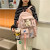 Korean Style Little Bear Pendant Schoolbag Female Harajuku Ins Style Simple Fashion Backpack Trendy Fashion Large and Medium Primary School Students