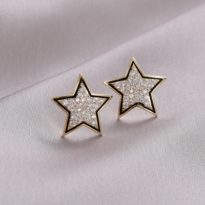 Fashionable and Exquisite 925 Silver Pin Earrings New Studs A320fashion Jersey