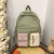 Middle School Student Schoolbag Female 2022 New Korean Style Campus Fashion College Backpack Harajuku Japanese Girl Double Pocket