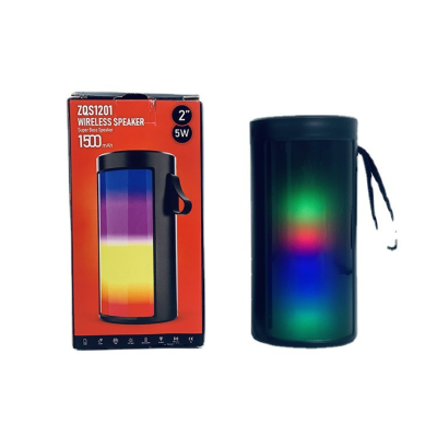 Zqs1201 Bluetooth Audio Colorful Lighting Bluetooth Speaker TWS Loudspeaker Subwoofer Factory Wholesale