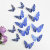 Hollow Silver Butterfly 3D Texture Faux-Metallic Wall Decoration 12 PCs Hollow Butterfly Wall Stickers in Stock