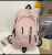 New Trendy Large Capacity Casual Backpack Letter Nylon Korean Style College Students Bag Wholesale Travel Backpack Outdoor