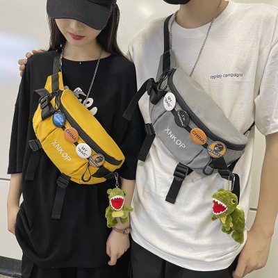 Crossbody Bag Trendy Badge Waist Bag Small Satchel Women 'S Summer Japanese Shoulder Bag Chest Bag Men And Women 'S Pendants Trendy Cool Ladies' Bag