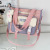 Large Capacity Contrast Color Canvas Bag Women's Crossbody Large Capacity Japanese Style Students Class Tuition Bag Cute Casual Shoulder Bag