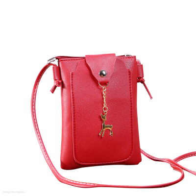 New Women's Bag Casual Wallet Deer Mobile Phone Bag Small Square Bag Shoulder Messenger Bag Small Bag Simple Fashion