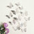 Pet Butterfly Wall Stickers Colorized Butterfly 3D Texture Faux-Metallic Wall 12 PCs Hollow Butterfly Wall Stickers